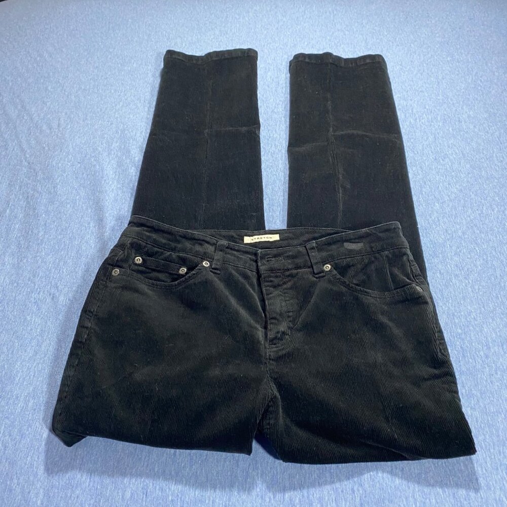 Jones New York Sport Black Corduroy Stretch Pants Size 8